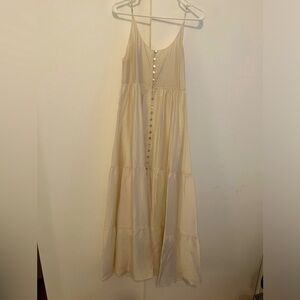 & other stories off white light maxi dress